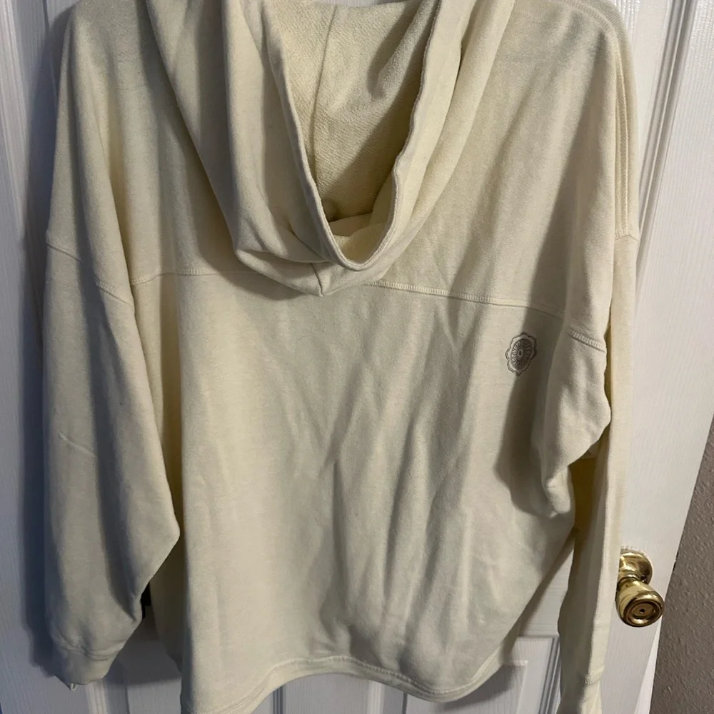 Astral Sunrise Hemp Hoodie, Sand White - Picture 4 of 5